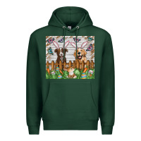 Sports Green Easter Dog Premium Hoodie - CowhideDigitalArt
