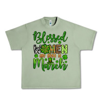 Oil Green St. Patrick's Blessed women are born in March Urban Heavy Tee - OliviaCreatesArt
