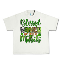 Pistachio St. Patrick's Blessed women are born in March Urban Heavy Tee - OliviaCreatesArt