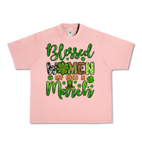 Salmon St. Patrick's Blessed women are born in March Urban Heavy Tee - OliviaCreatesArt