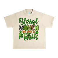 Sandshell St. Patrick's Blessed women are born in March Urban Heavy Tee - OliviaCreatesArt
