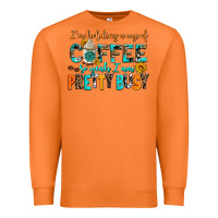 Carrot i am holding a cup of coffee so yeah iam pretty bu Premium Sweatshirt - AdoDesignShop