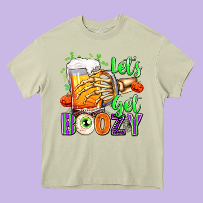 Lets Get Boozy Heavy Core Tee Designed By Texasbilliewilder