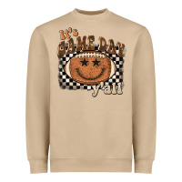 Mushroom it's game day y'all football smiley face Heavyweight Sweatshirt - BarkalooDesign