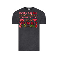 Vintage Black roses are red chocolates are brown Vintage Tee - OliviaCreatesArt