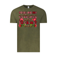 Vintage Olive roses are red chocolates are brown Vintage Tee - OliviaCreatesArt