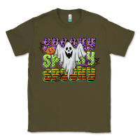 Army Green spooky spooky spooky Classic Tee - CowGirlArtShop