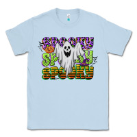 Dusty Blue spooky spooky spooky Classic Tee - CowGirlArtShop