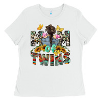White mom of twins girls mother's day Ladies Tee - CowGirlArtShop