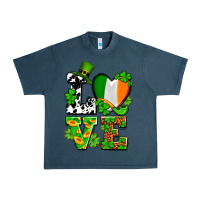Midnight Navy Love St. Patrick's Urban Heavy Tee - OliviaCreatesArt
