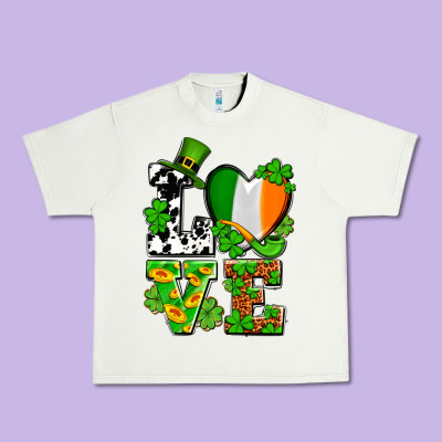 Love St. Patrick's Urban Heavy Tee Designed By Oliviacreatesart