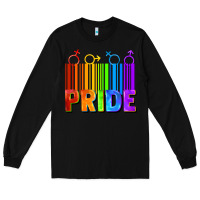 Black Pride Barcode Long Sleeve Tee - FaDigitalArtStudio