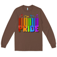 Chestnut Pride Barcode Long Sleeve Tee - FaDigitalArtStudio