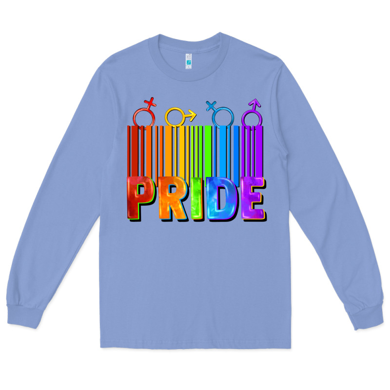 Pride Barcode Long Sleeve Tee by FaDigitalArtStudio | Teevron