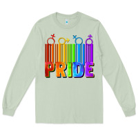 Matcha Pride Barcode Long Sleeve Tee - FaDigitalArtStudio