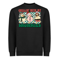 Black Chillin with my Snowmies Heavyweight Sweatshirt - BarkalooDesign