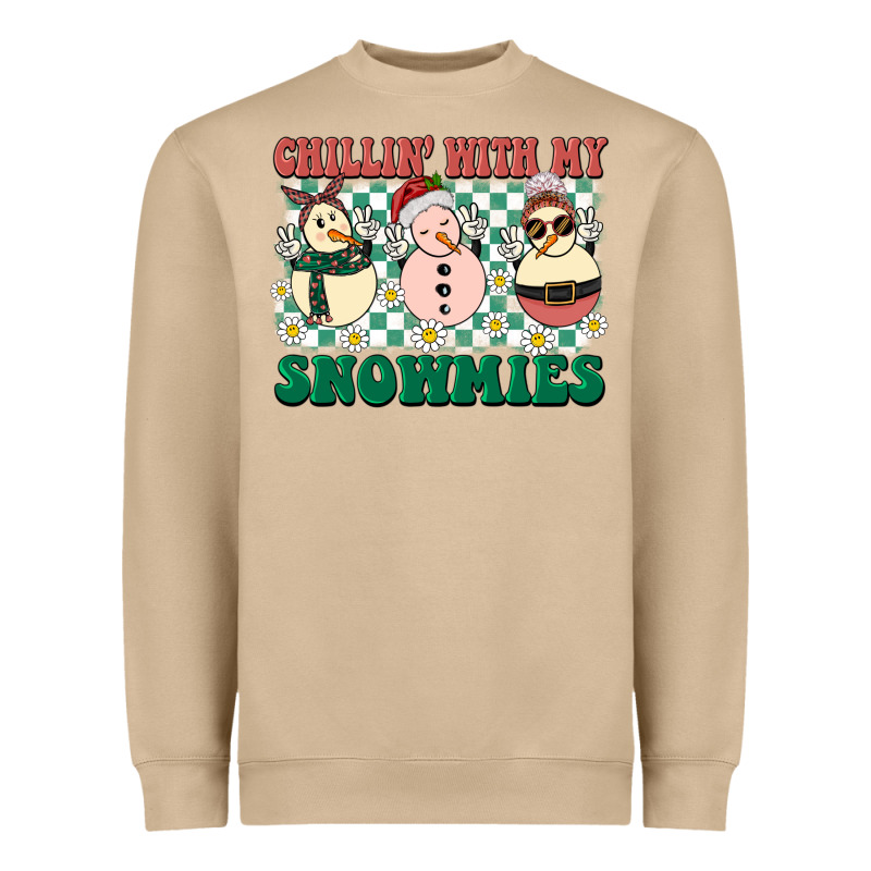 Chillin With My Snowmies Heavyweight Sweatshirt by BarkalooDesign | Teevron