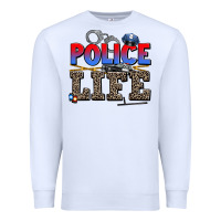 White police life Premium Sweatshirt - AdoDesignShop