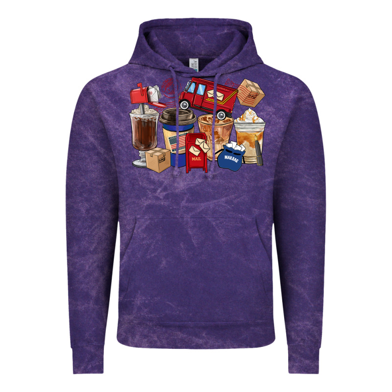 Postal Worker Coffee Cups Vintage Hoodie by FaDigitalArtStudio | Teevron