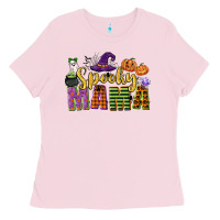 Bubblegum Pink spooky mama Ladies Tee - CowGirlArtShop
