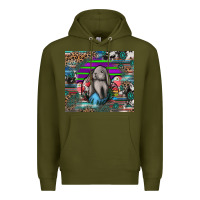 Army Green easter Premium Hoodie - CowhideDigitalArt