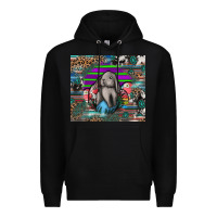Black easter Premium Hoodie - CowhideDigitalArt