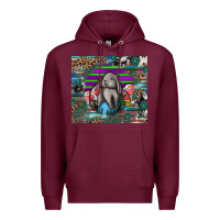 Burgundy easter Premium Hoodie - CowhideDigitalArt