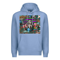 Colony Blue easter Premium Hoodie - CowhideDigitalArt
