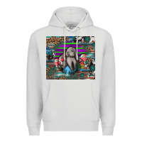 Dove Grey easter Premium Hoodie - CowhideDigitalArt