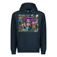 Navy easter Premium Hoodie - CowhideDigitalArt
