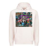 Pale Pink easter Premium Hoodie - CowhideDigitalArt