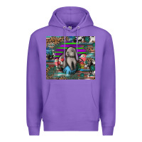 Purple easter Premium Hoodie - CowhideDigitalArt