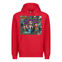 Red easter Premium Hoodie - CowhideDigitalArt