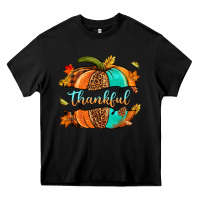 Black pumpkin thankful Heavy Core Tee - NancyCooperArtShop
