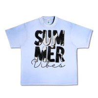 Grape Ice Summer Vibes Black White Cowhide Urban Heavy Tee - CowCowDesign