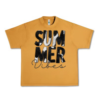 Peanut Butter Summer Vibes Black White Cowhide Urban Heavy Tee - CowCowDesign