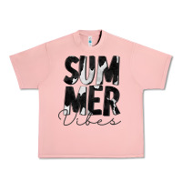 Salmon Summer Vibes Black White Cowhide Urban Heavy Tee - CowCowDesign