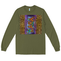 Army Green Leopard nana Long Sleeve Tee - FaDigitalArtStudio