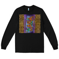 Black Leopard nana Long Sleeve Tee - FaDigitalArtStudio