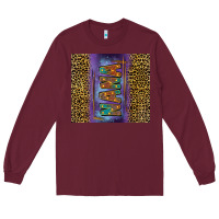 Burgundy Leopard nana Long Sleeve Tee - FaDigitalArtStudio