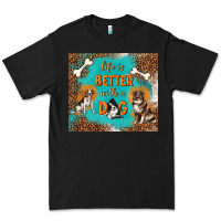 Black life is better with a dog Premium Tee - TumblerDesignByShophia