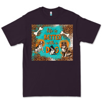 Plum life is better with a dog Premium Tee - TumblerDesignByShophia