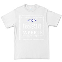 White papeete tahiti passport stamp vacation travel t shirt Premium Tee - maiPhamDesign