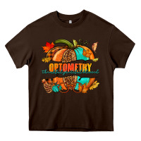 Chocolate Brown optometry thankful grateful blessed pumpkin Heavy Core Tee - NancyCooperArtShop