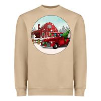 Mushroom Christmas farm Christmas Heavyweight Sweatshirt - BarkalooDesign