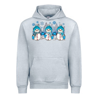 Heather Grey snowman winter Urban Hoodie - JahusDesignShop