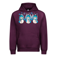 Mauve Wine snowman winter Urban Hoodie - JahusDesignShop