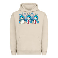 Pigment French Oak snowman winter Urban Hoodie - JahusDesignShop