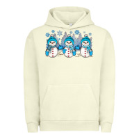 Pigment Pistachio snowman winter Urban Hoodie - JahusDesignShop