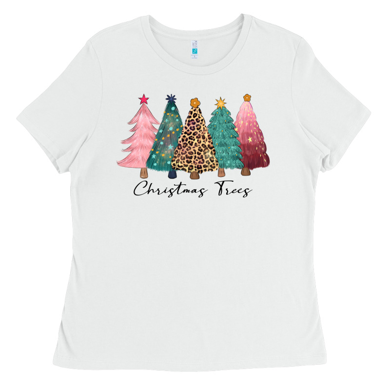 Christmas Trees Ladies Tee by CowGirlArtShop | Teevron